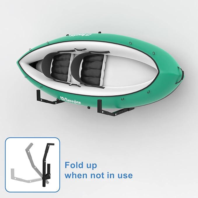 WALMANN Wall Mount Kayak Storage Rack, Kayak Hooks - Image 3
