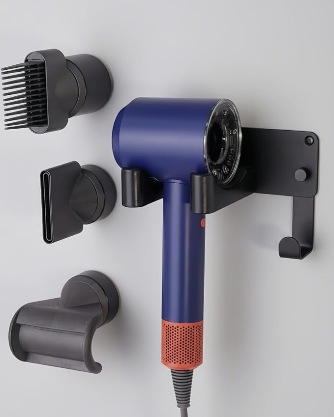 Hair Dryer Holder, Hair Dryer Holder Wall Mounted Self Adhesive Hairdryer by Chochoyah