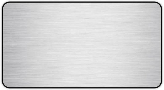 Brushed Metal Texture Desk Mat by Unknown