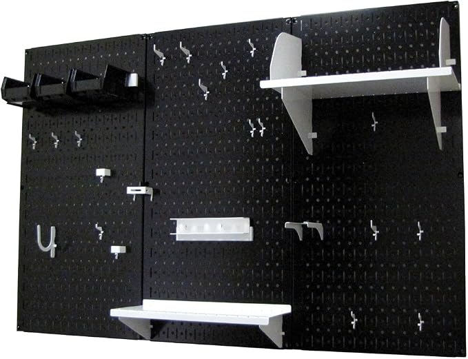 Wall Control Pegboard Organizer 4 ft. Metal Pegboard Standard Tool Storage Kit - Image 2