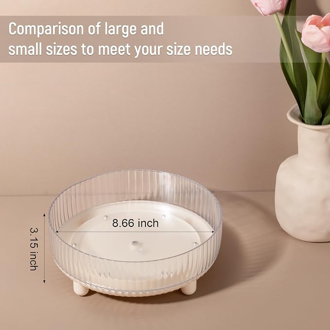 Anyoifax 360 Rotating Makeup Organizer Perfume Tray Skincare Holder Spinning - Image 5