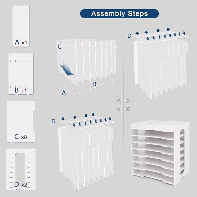 SONGWAY Large File Organizer for Desk - Image 8