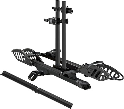 E-Bike Rack with Ramp, Hitch 2 Bike Rack, 200 lbs Capacity Electric Bike Carrier by YoungElectric