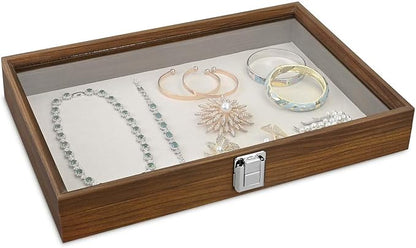 MOOCA Jewelry Display Case, Display Case Accessories Storage Box by Mooca