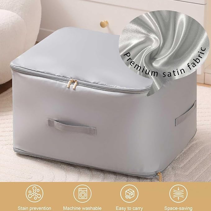 Ultra Space Saving Self Compression Organizer, 2025 New 3-Layer Zipper Large - Image 2
