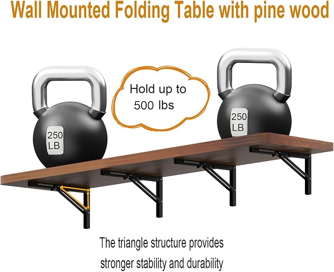 IAE Wall Mounted Folding Table - Image 6