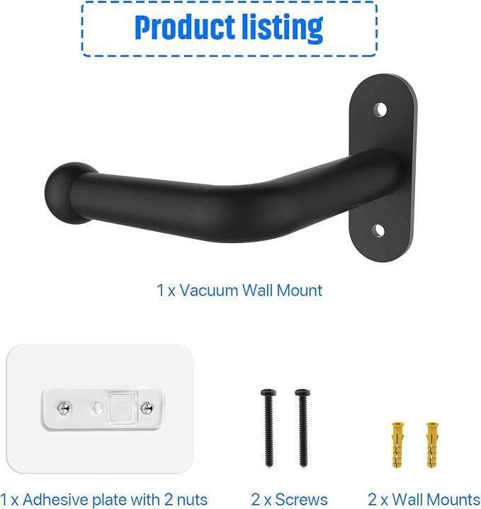 Vacuum Wall Mount Holder, Durable Vacuum Wall Mount, Compatible - Image 6