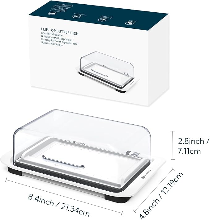 KITCHENDAO Airtight Flip-Top Butter Dish - Image 7