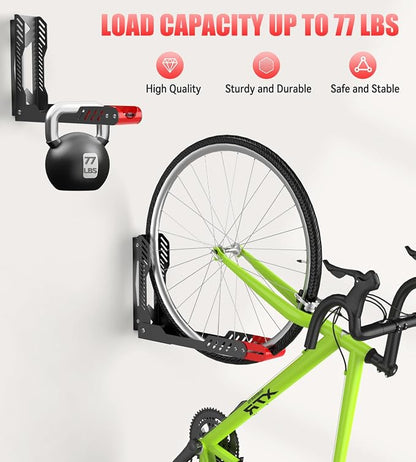 Swivel Bike Wall Mount, Space Saving Bike Rack Garage, No Heavy Lifting - Image 4