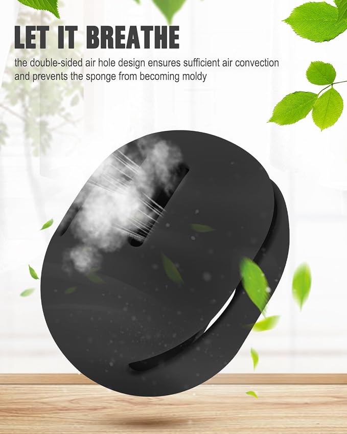 FERYES 2 PCS Makeup Sponge Holder – Shatterproof Eco-Friendly Silicone Beauty - Image 9