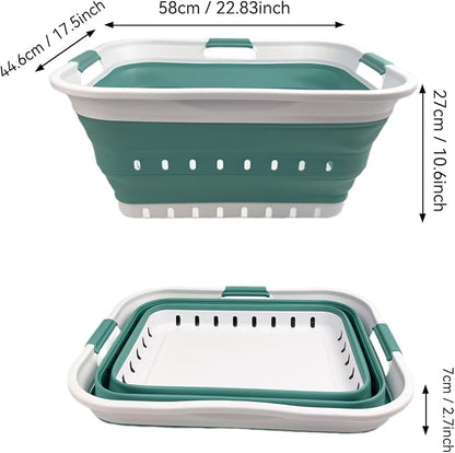 SAMMART 42L Collapsible Plastic Laundry Basket - Image 3