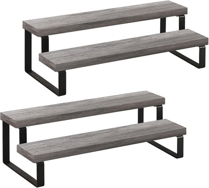 YINMIT Wooden Display Riser Stand, Tiered Perfume and Cologne Organizer Stand by YINMIT