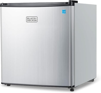 BLACK+DECKER 1.7 Cu. Ft. Compact Refrigerator, ENERGY STAR Certified, Single by BLACKDECKER