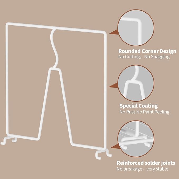 Wire Shelf Dividers for Closet: Tall 12 Pack 12-Inch Deep Adjustable Organizer - Image 7