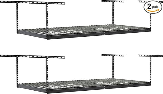 SafeRacks 4ft x 8ft Overhead Garage Storage Rack 2 Rack Pack by SafeRacks