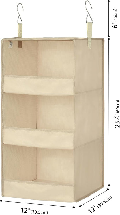 GRANNY SAYS 3 Shelf Hanging Closet Organizers and Storage, Collapsible Closet - Image 3