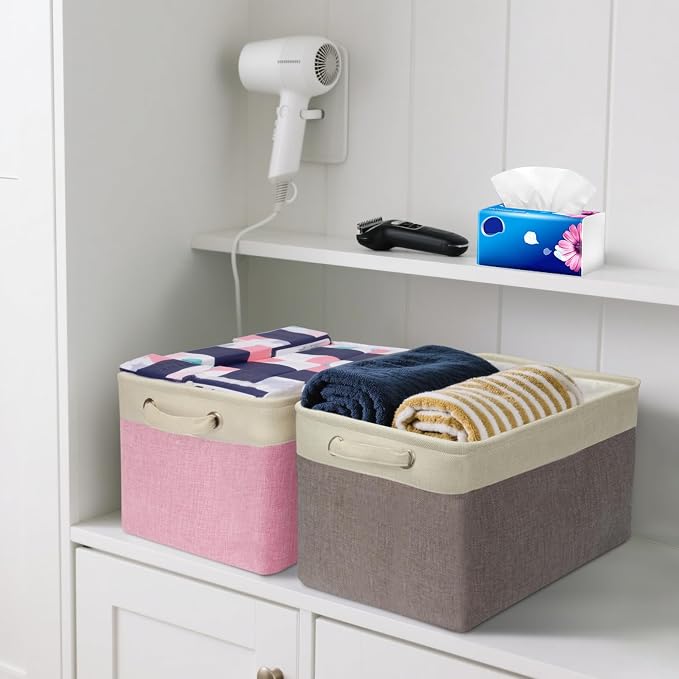 BALEINE 2 Pack Fabric Storage Bins - Image 5