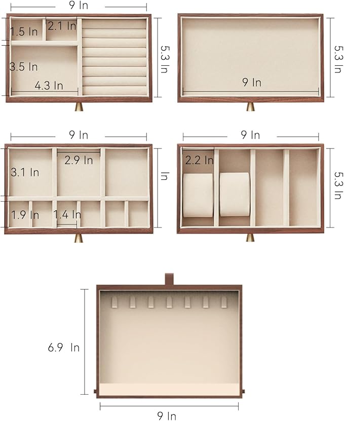 CHOSIN Black Walnut Wooden Jewelry Box - Image 6