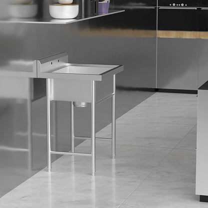 VINGLI Upgraded 28" Free Standing 304 Stainless Steel Utility Sinks - Image 3