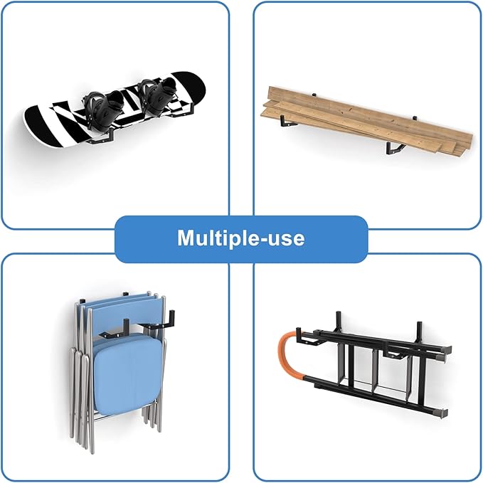 WALMANN Wall Mount Kayak Storage Rack, Kayak Hooks - Image 5
