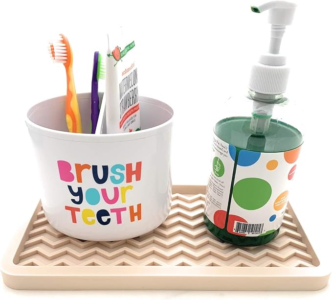 Happitasa Silicone Kitchen Sink Organizer Tray, Sponge Holder and Countertop - Image 4