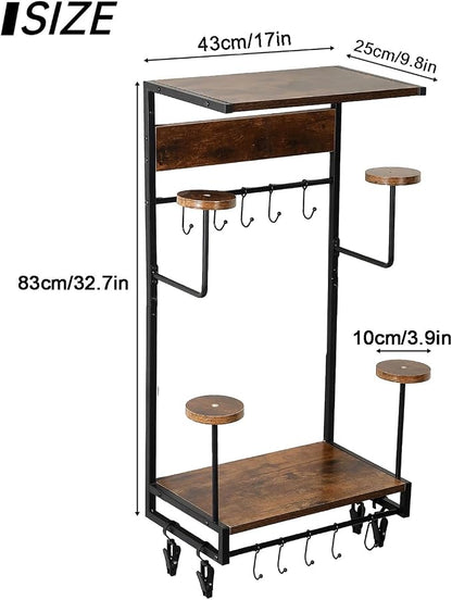 Motorcycle Helmet Rack, Wall Mount - Image 6