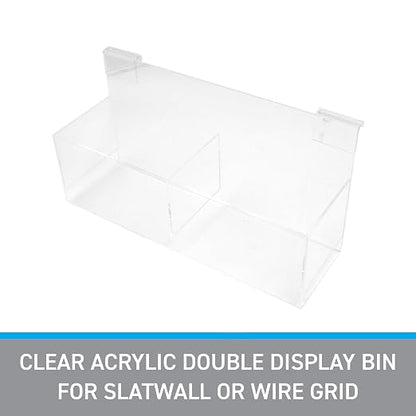 SSWBasics Clear Acrylic Double Display Bin - Image 3