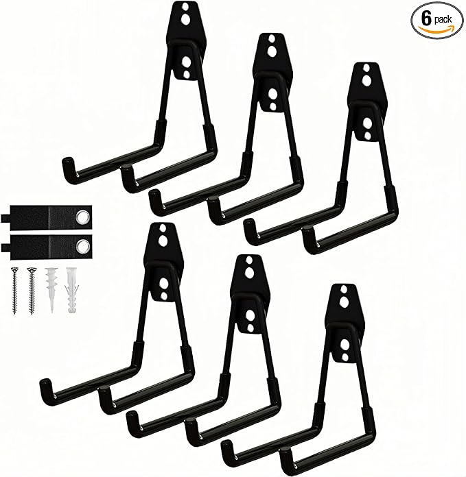 6 Pack Garage Hooks Heavy Duty by Unknown