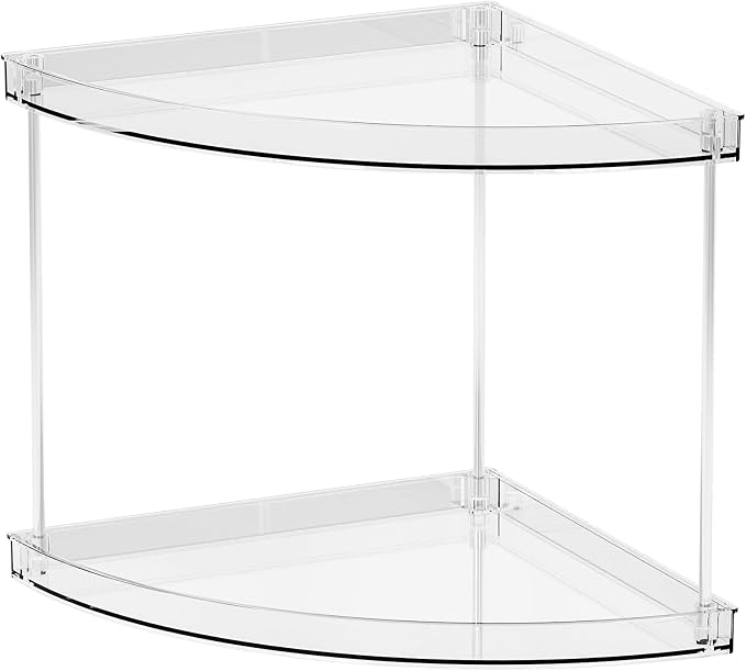 Yieach Clear Corner Bathroom Counter Organizer, 2Tier Tiered Countertop Corner - Image 9