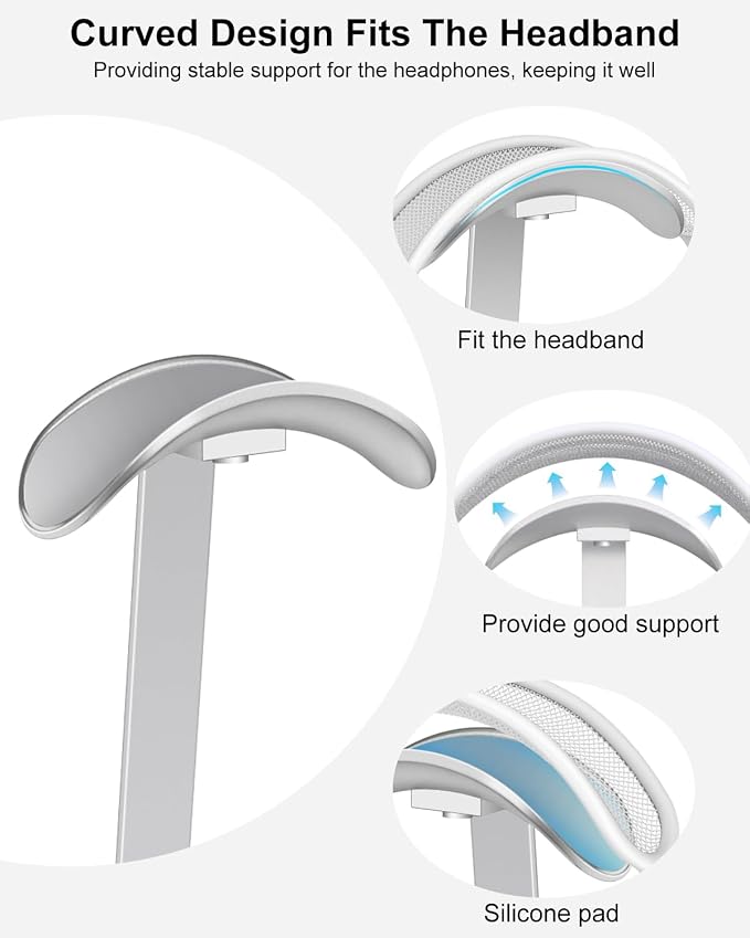 VICHYIE Headphone Stand for AirPods Max, Headset Holder - Image 3