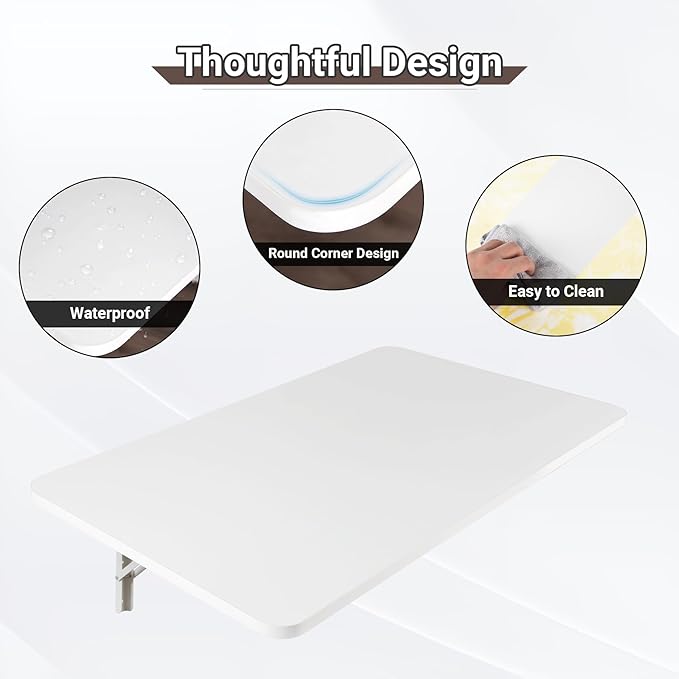 Upgrade Wall Mounted Folding Table 31.5”L x 15.7”W, Laundry Folding Table - Image 5