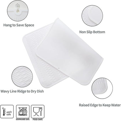 Silicone Dish Drying Mat for Multiple Usage, Easy clean, Eco-friendly, - Image 3
