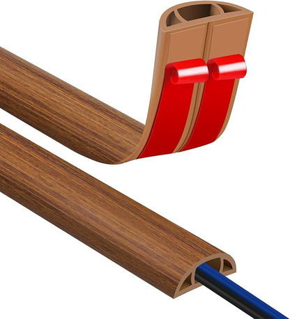 Floor Cord Covers for Wires 3.3FT Cable Hider Wire Cover Self Adhesive Cord by JAHOMFAI