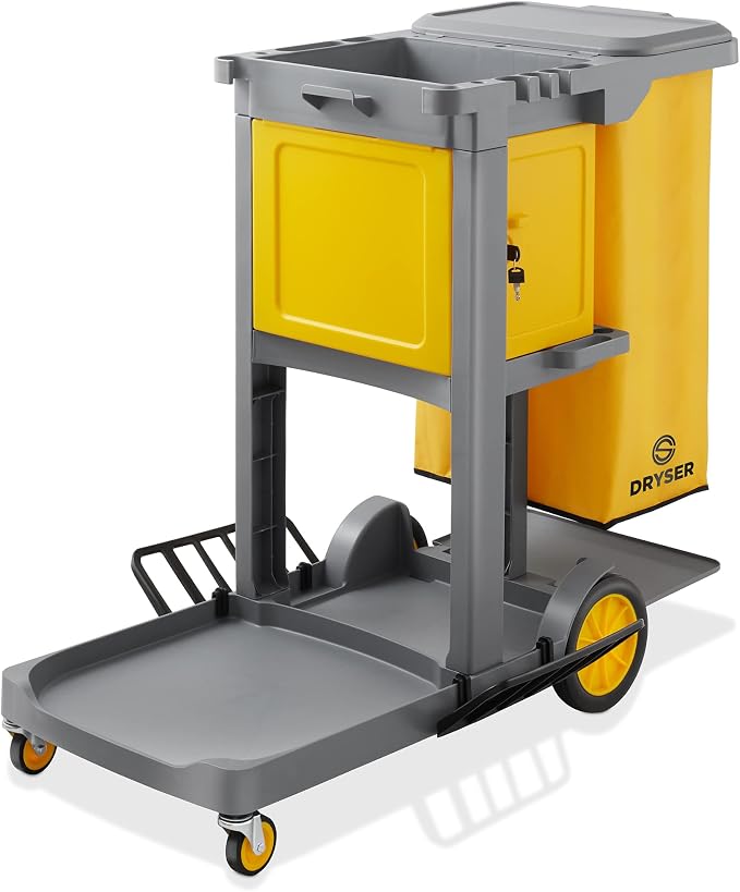 Dryser Commercial Janitorial Cleaning Cart on Wheels by Dryser