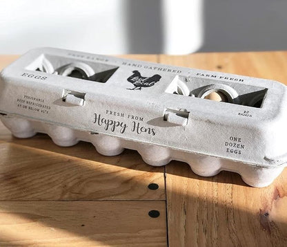 90 Egg Cartons- Adorable Printed Vintage Design - Image 5