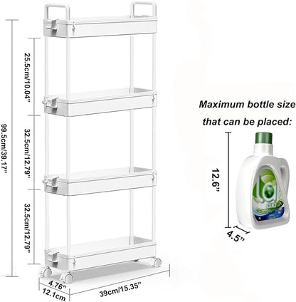 SOLEJAZZ Slim Rolling Storage Cart - Image 2