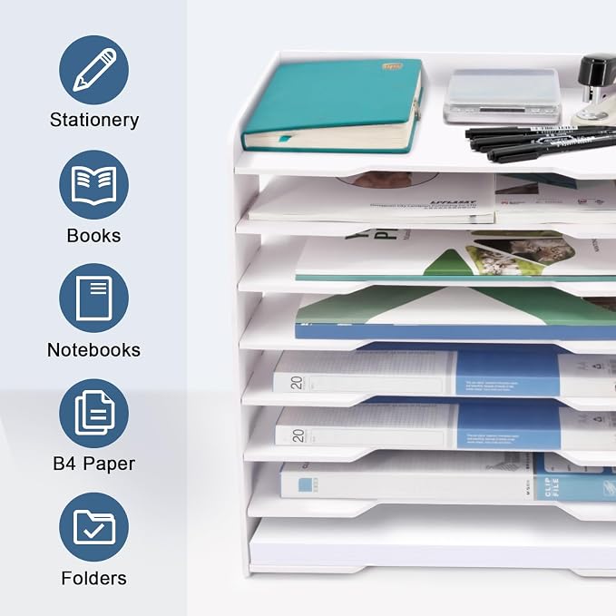 SONGWAY Large File Organizer for Desk - Image 4