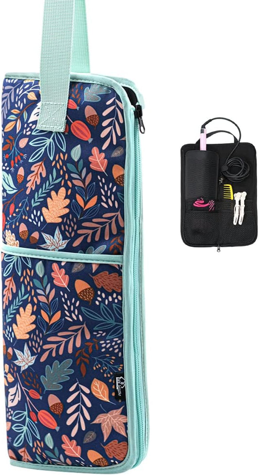 WK IEASON Hair Flat Iron Case Holder Canvas Bag Heat Resistant Curling Iron by WKIEASON