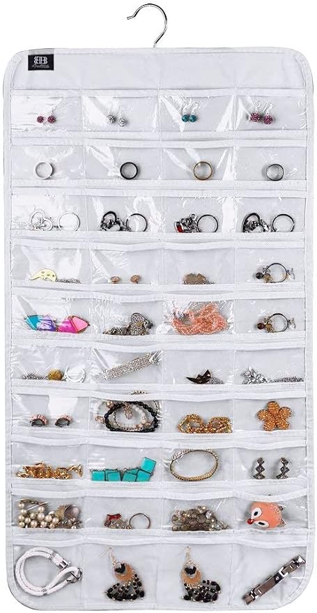BB Brotrade Hanging Jewelry Organizer, Accessories Organizer, 80 Pocket by BB+Brotrade