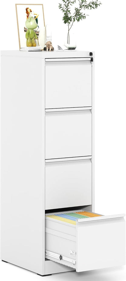 4 Drawer File Cabinet, Metal Vertical Filing Cabinet by EKJOfficials