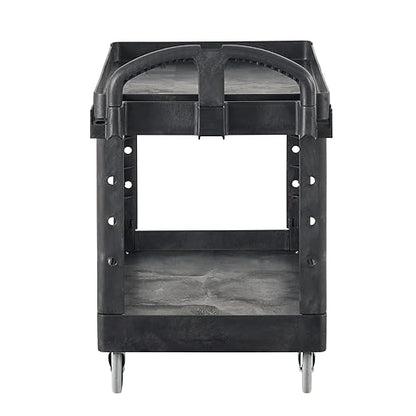 Rubbermaid Commercial Products 2-Shelf Utility/Service Cart, Lipped Shelves - Image 4