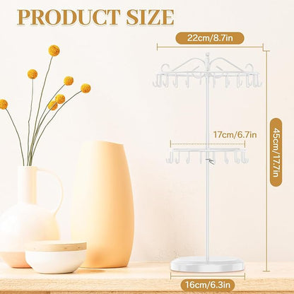 MODOWEY Rotating Necklace Holder Organizer Display Stand - Image 3