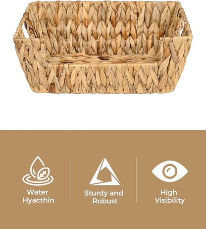 StorageWorks Wicker Basket for Pantry Organizers and Storage, Stackable Water - Image 3