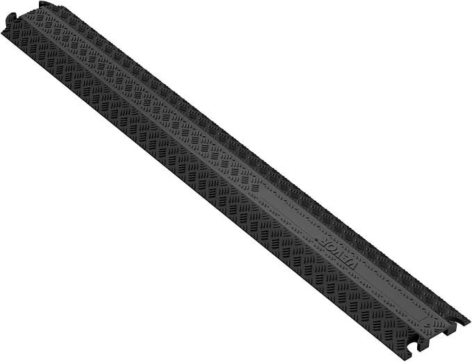 VEVOR Thermoplastic Rubber Drop Over Cable Cover Ramp, 000 lbs/axle Load by VEVOR