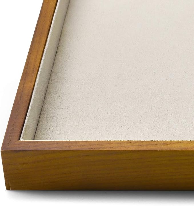Oirlv Wood Flat Jewelry Tray Stackable Jewelry Drawer Organizer Showcase - Image 7