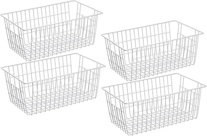 Wire Storage Basket Freezer Organizer Bins Food Storage Metal Baskets by blitzlabs