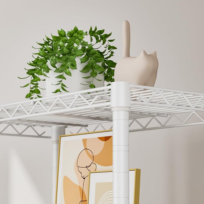 5 tire Shelves Storage Wire Shelving Unit Metal Shelf Adjustable Organizers - Image 5