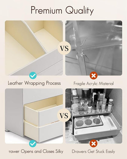 Vlando Makeup Organizer for Vanity, Large Capacity Countertop Organizer - Image 7