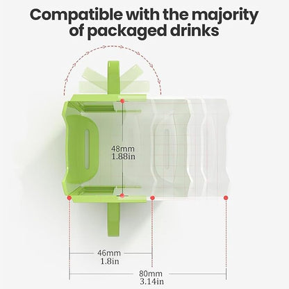 Milk Carton Holder with Handle 8x5cm Reusable Juice Box Holder No Squeeze - Image 4