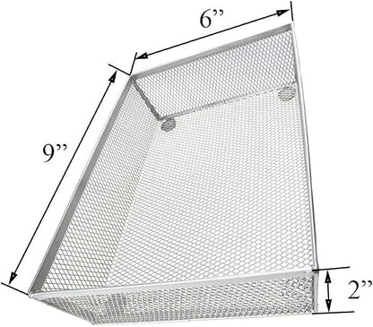 HAHIYO Stackable Mesh Tray Cup 9 x 6 x 2 inches Sturdy Container - Image 3